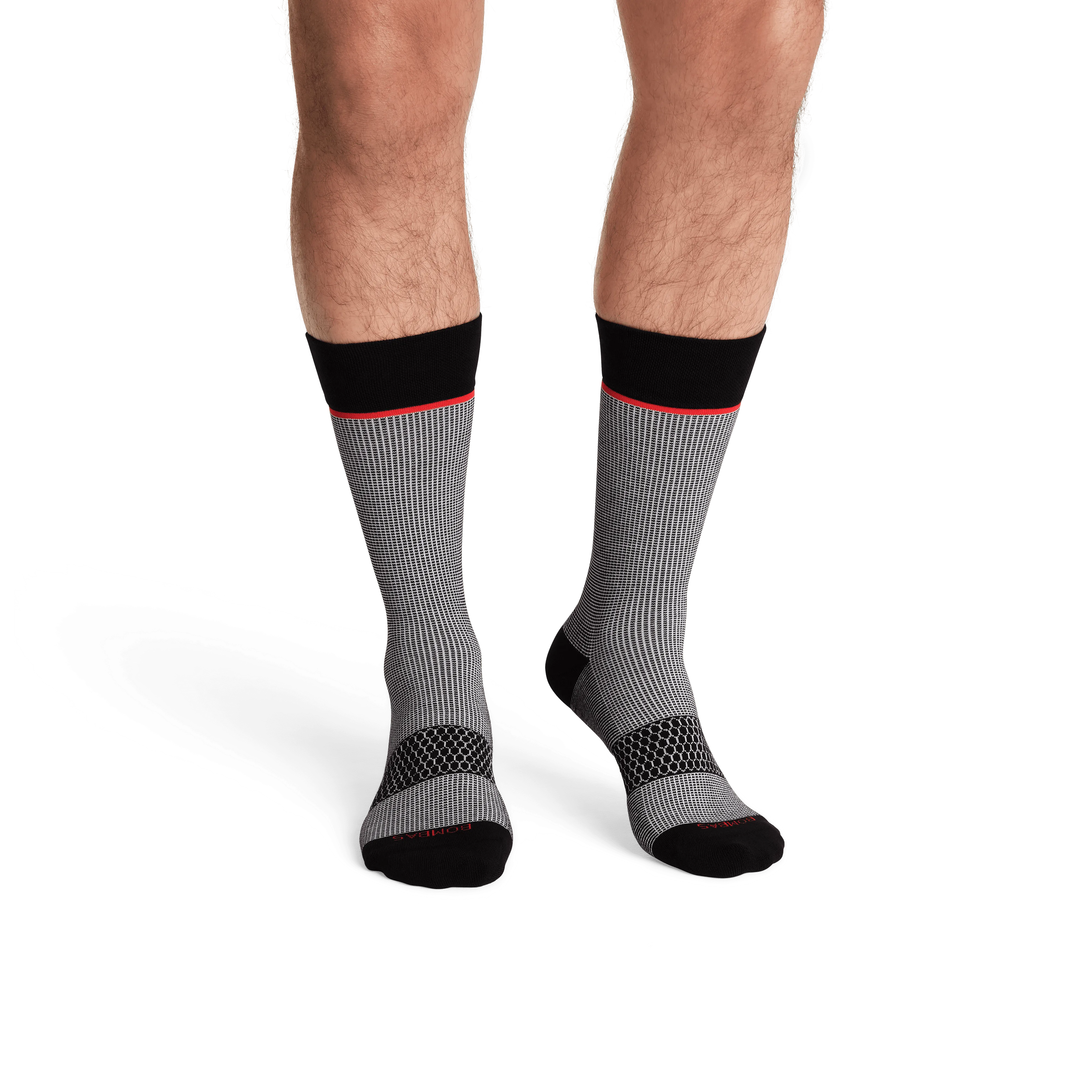 4-Pack Mens Stylish Grid-Knit Dress Calf Socks - Comfortable, Breathable, Perfect for Formal and Casual Wear