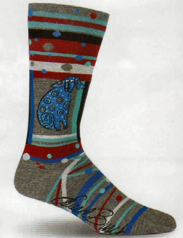 Mens Laurel Burch Matisse Dog Sock