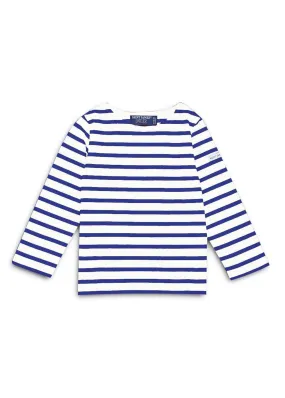 Minquiers striped sailor shirt for kids - in light cotton (NEIGE/GITANE)