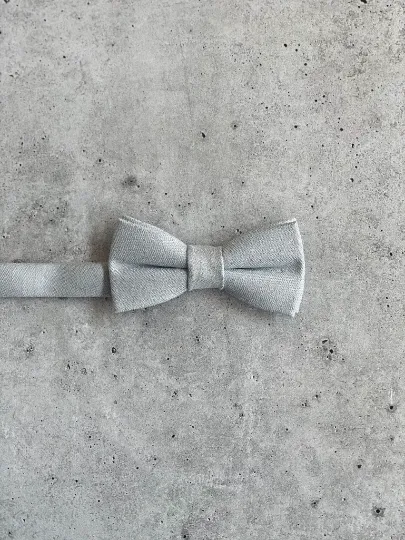 Mist Cotton Pre-Tied Bow Tie