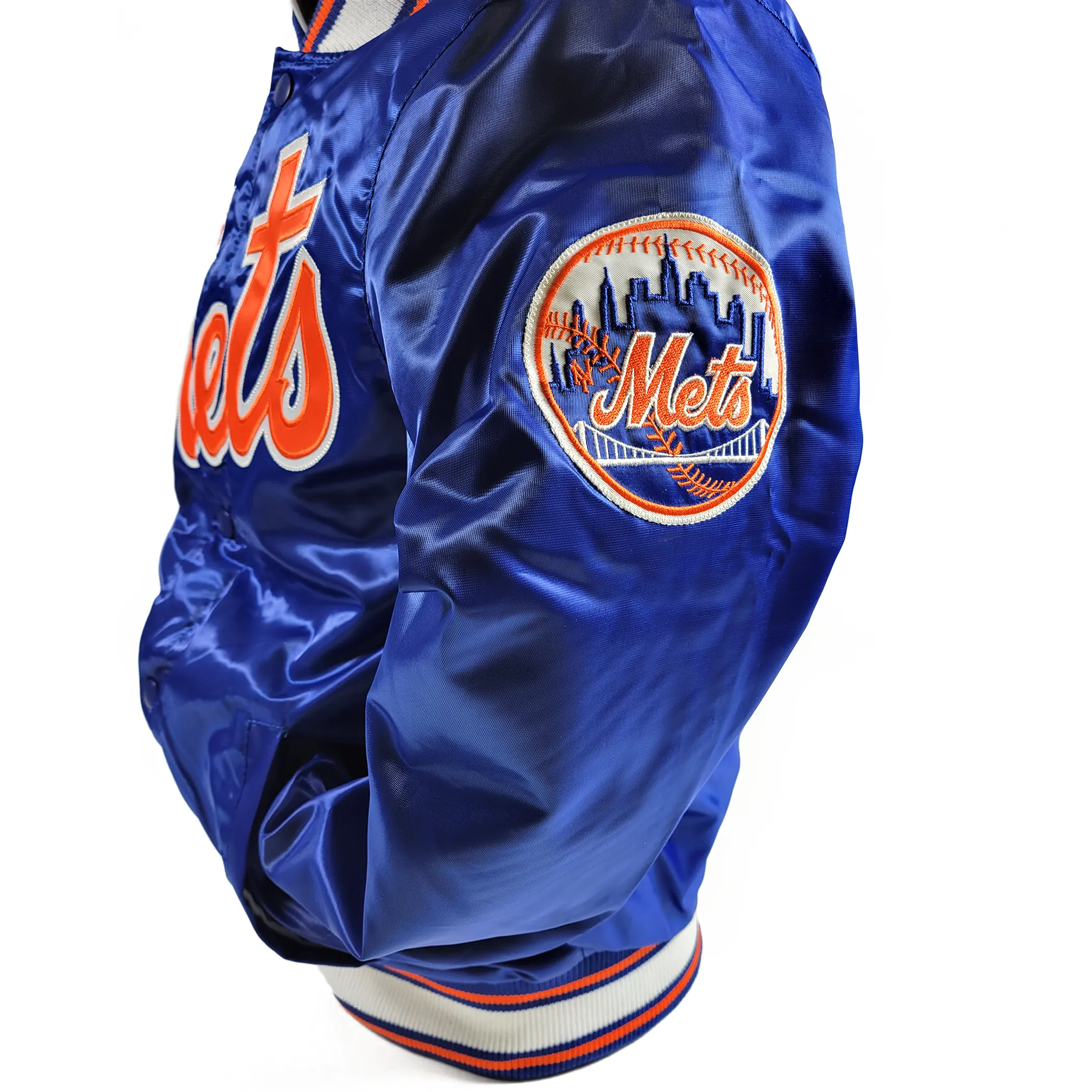 New York Mets Satin Starter Jacket with Enhanced Features