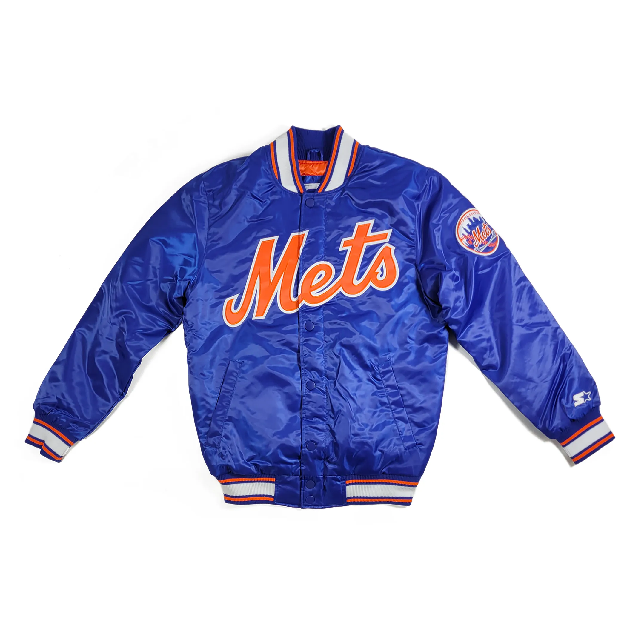 New York Mets Satin Starter Jacket with Enhanced Features