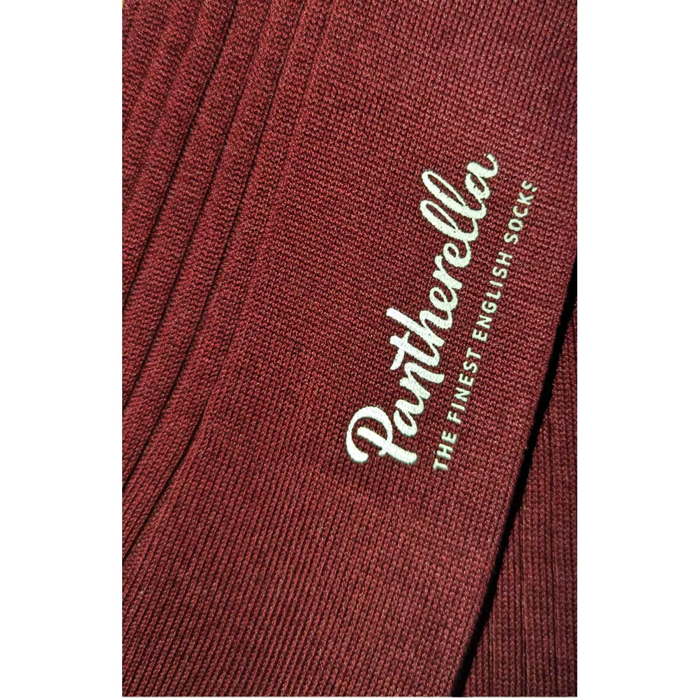 Pantherella - Danvers Burgundy Cotton English Made - Socks