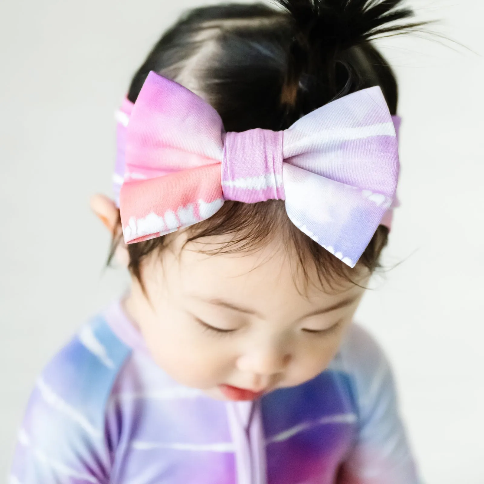 Pastel Tie Dye Dreams Luxe Bow Headband