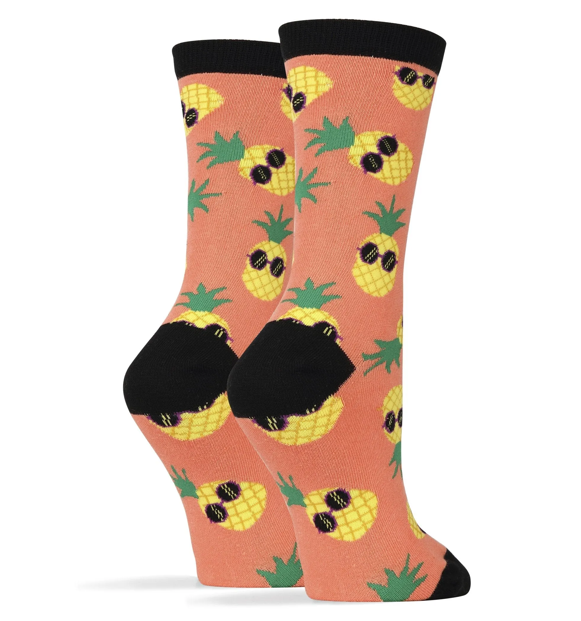 Pineapple Dude Pink Socks