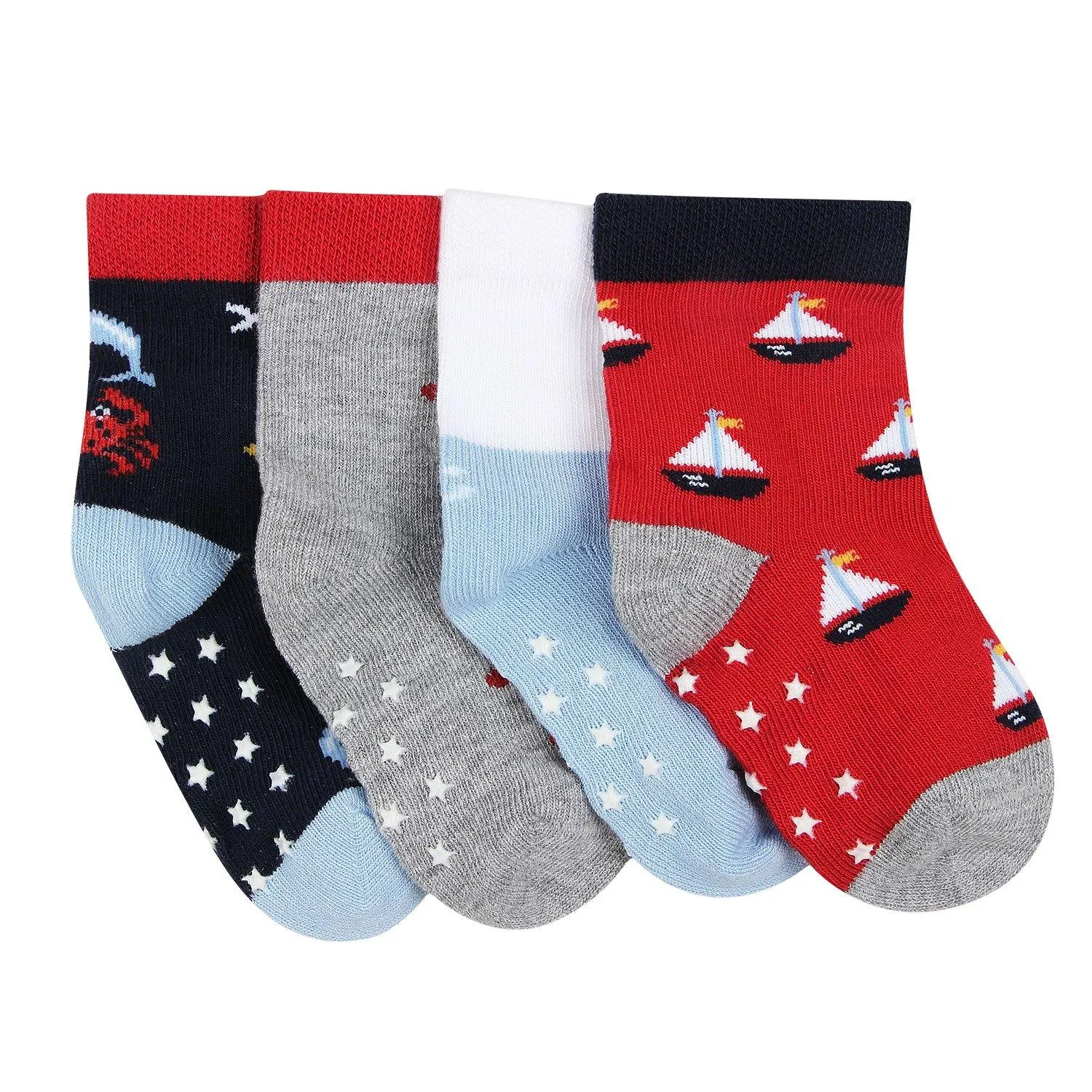 Poochie Baby Socks For Newborn-Pack Of 4