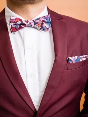 Protea Burgundy Bow Tie