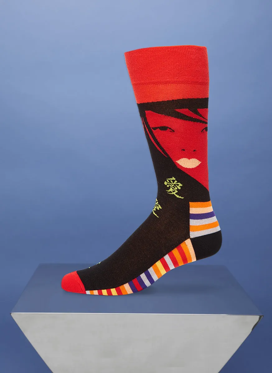 "Fatal Attraction" Sock in Red