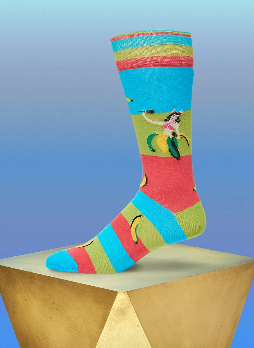 "Meet Me In Rio" Sock in Blue