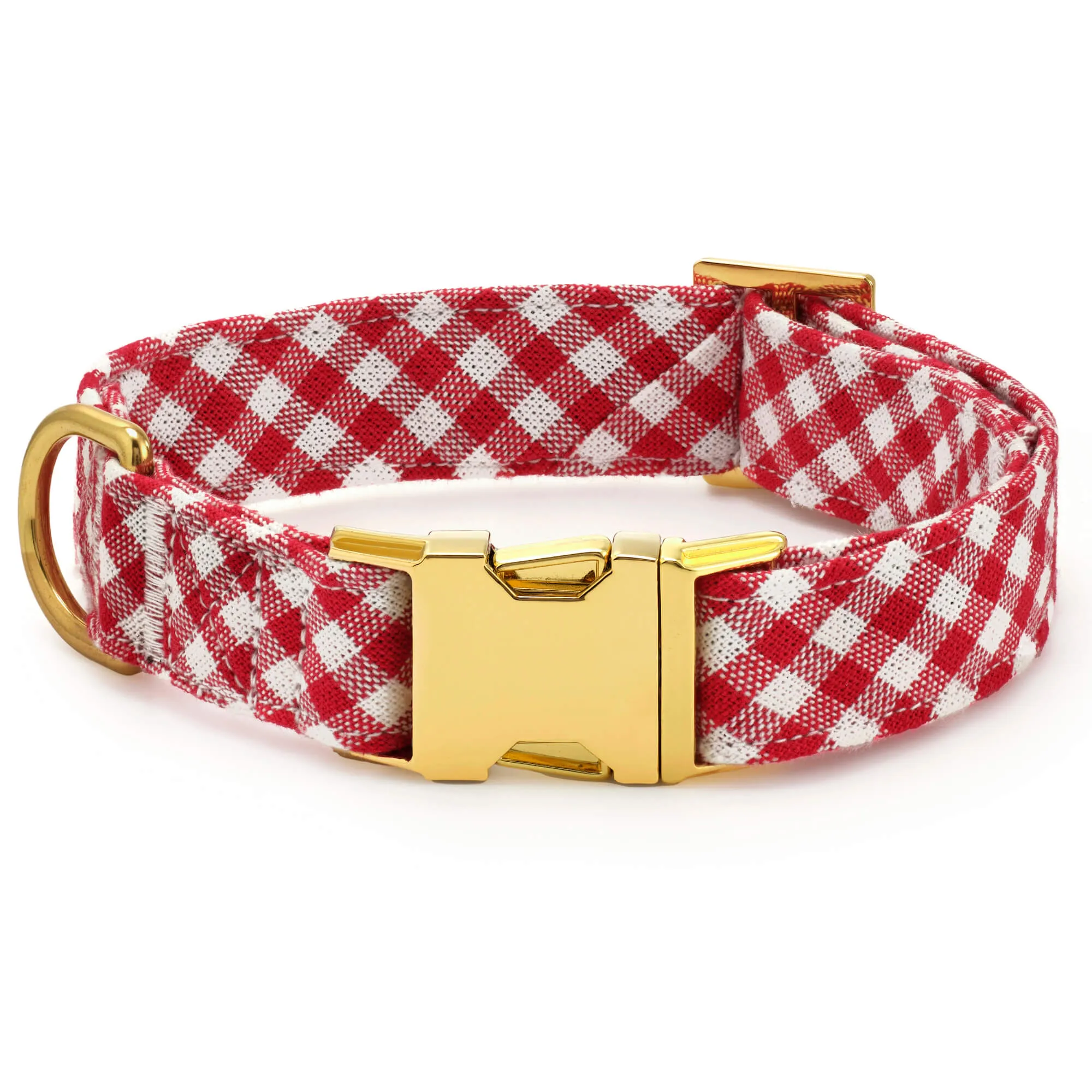 Red Gingham Bow Tie Collar