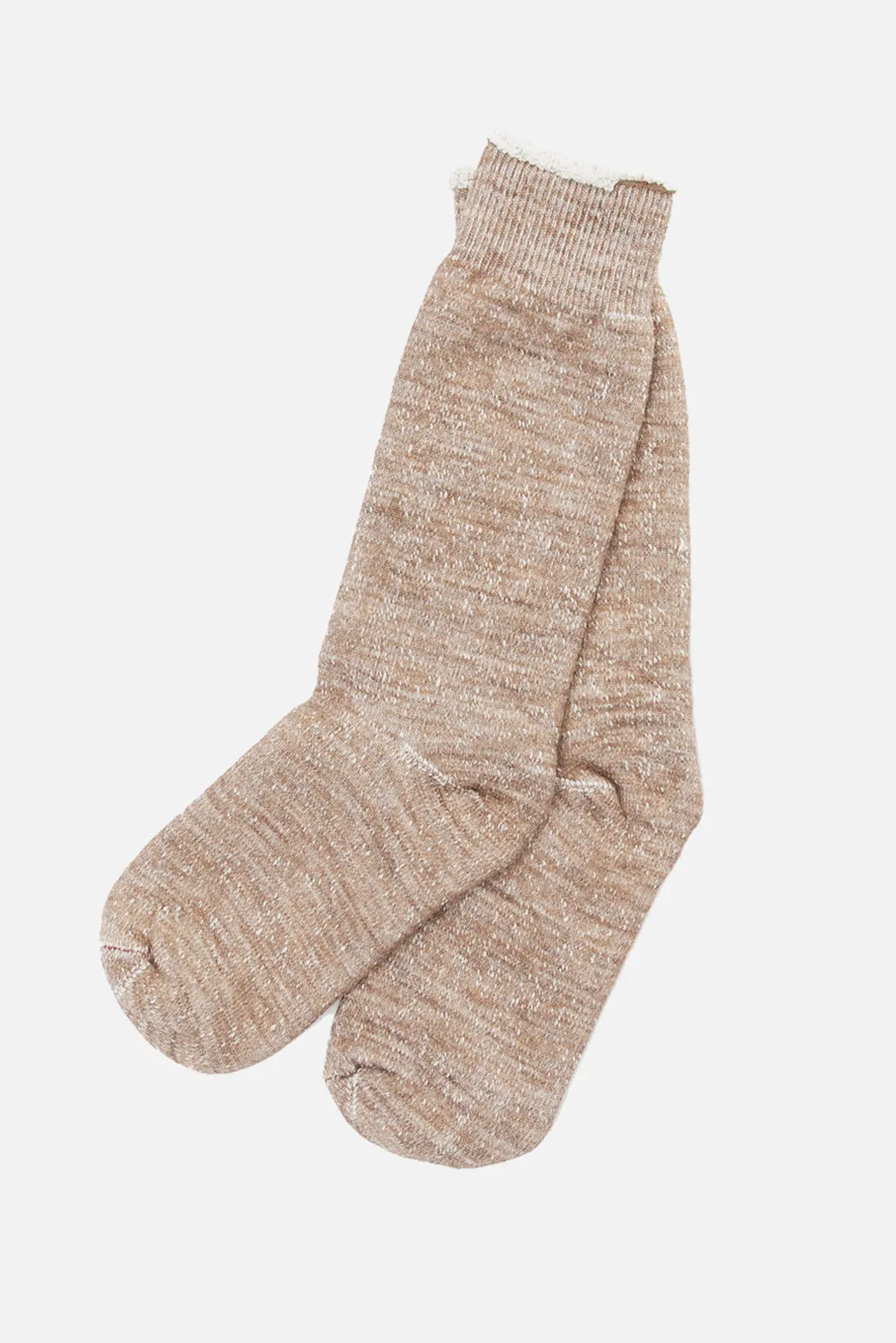 RoToTo Double Face Crew Socks / Camel