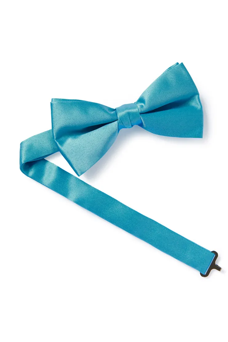 Satin Bow Tie - Dark Turquoise