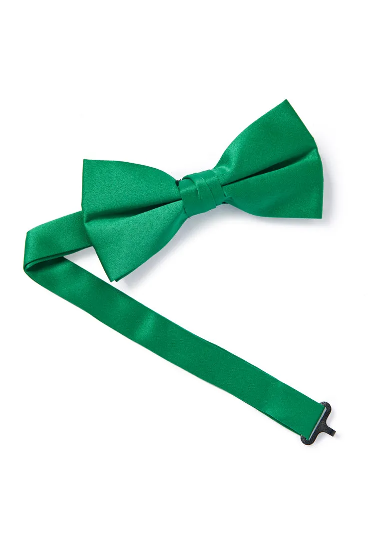 Satin Bow Tie - Kelly Green