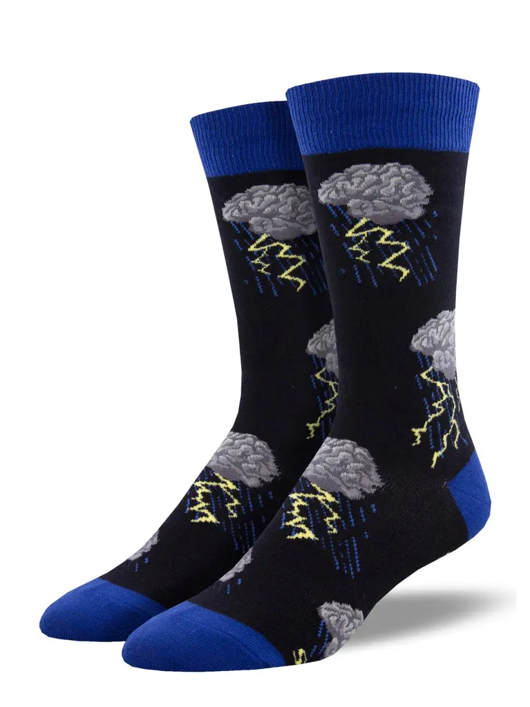 SOCKSMITH MENS BRAIN STORM BLUE