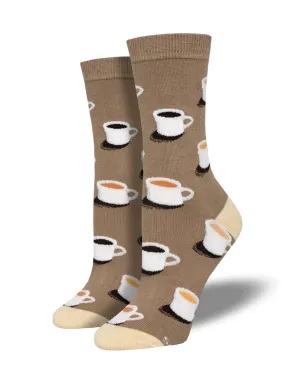 SOCKSMITH WOMENS CUP OF JOE BROWN