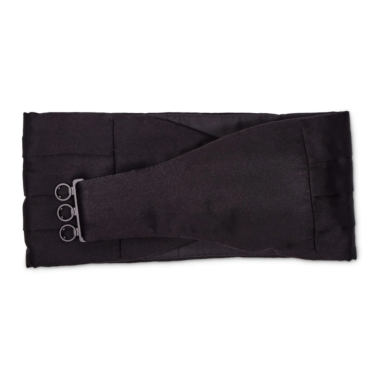 Sovereign Grade Black Satin Cummerbund