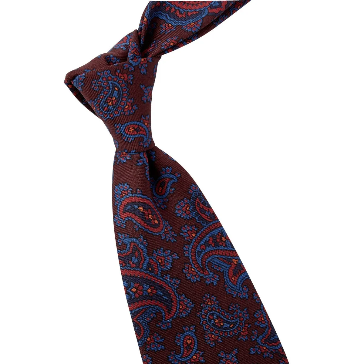 Sovereign Grade Burgundy Ancient Madder Paisley Tie