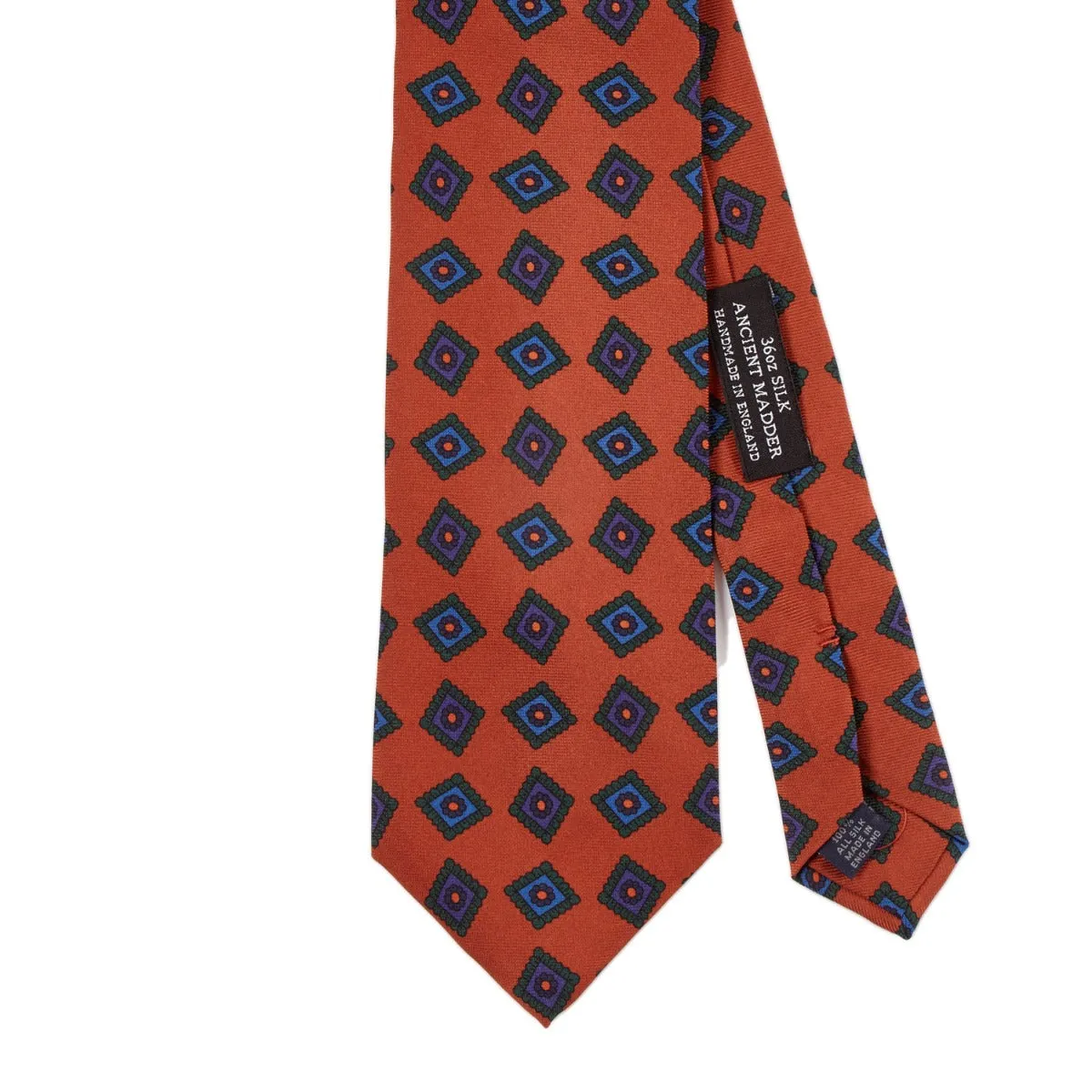 Sovereign Grade Chestnut Art Deco Ancient Madder Silk Tie