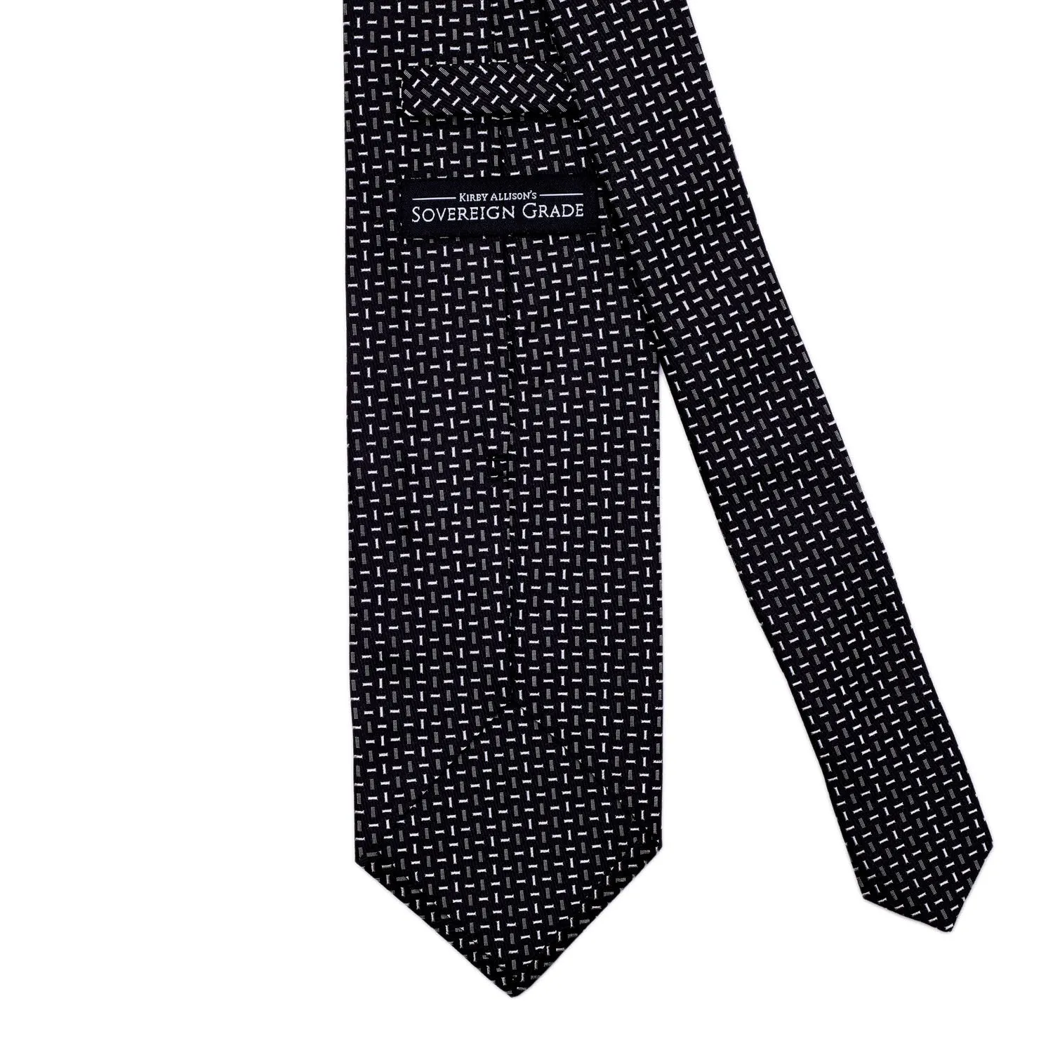 Sovereign Grade Cross-Bar Jacquard Tie