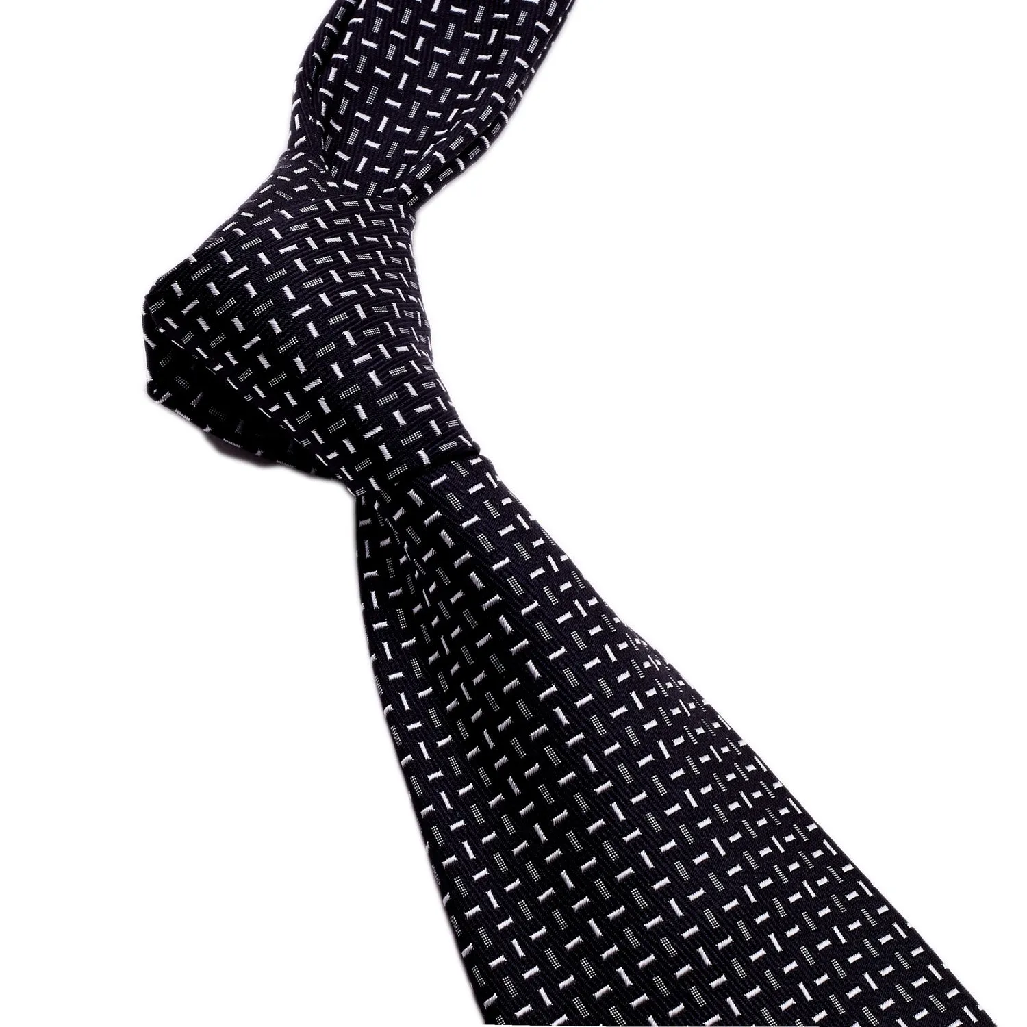 Sovereign Grade Cross-Bar Jacquard Tie