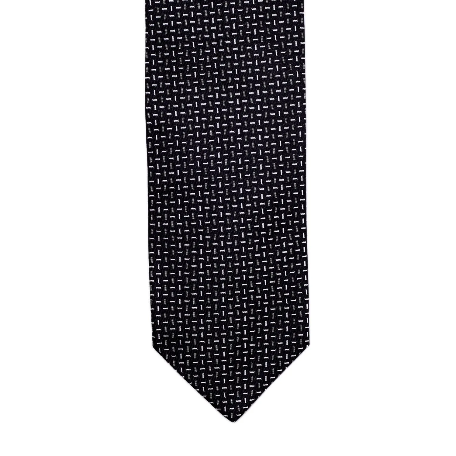 Sovereign Grade Cross-Bar Jacquard Tie