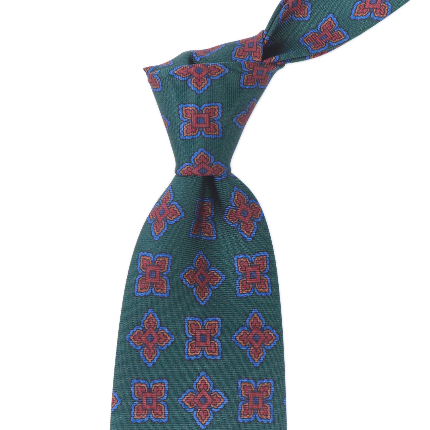 Sovereign Grade Forrest Large Medallion Ancient Madder Tie, 150cm