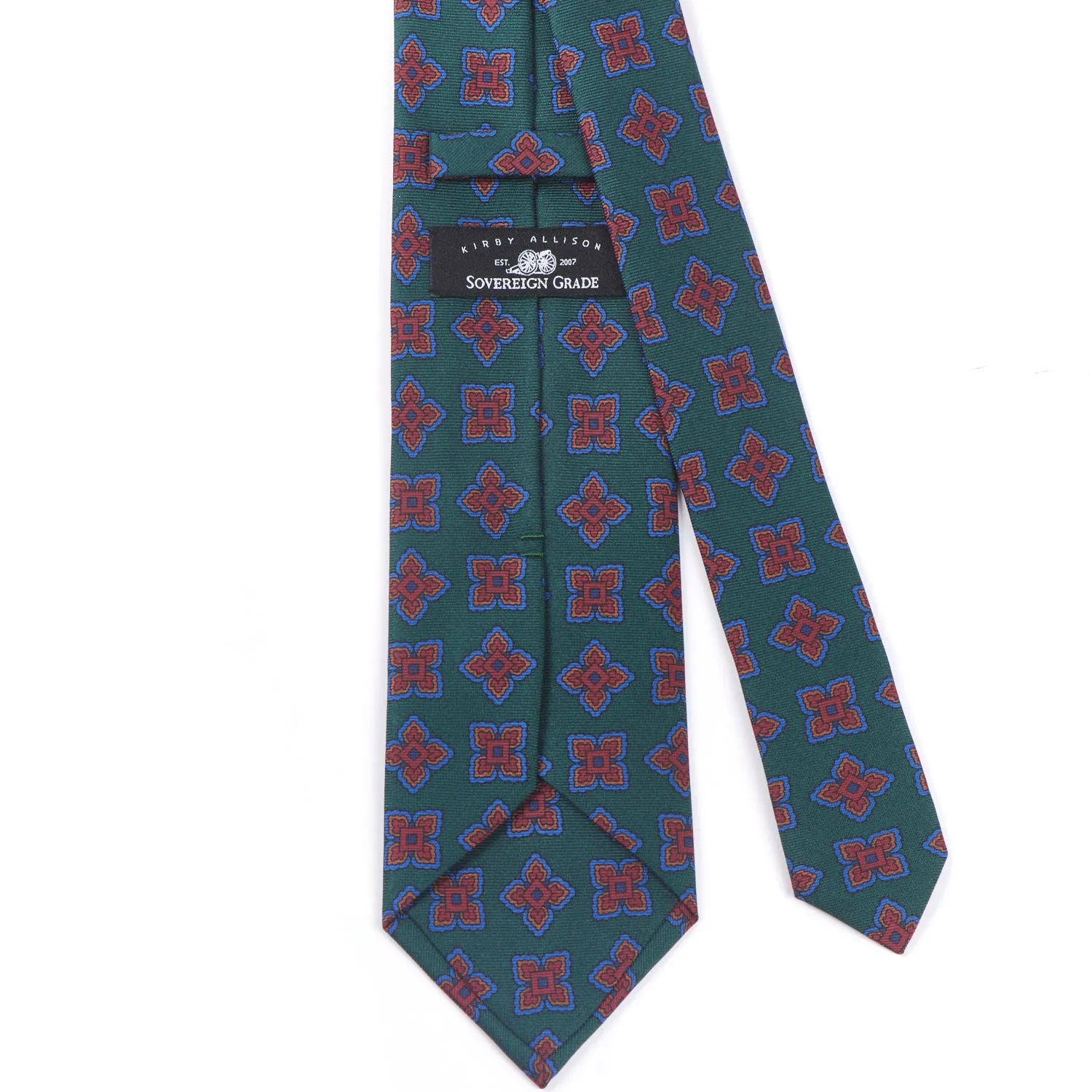 Sovereign Grade Forrest Large Medallion Ancient Madder Tie, 150cm