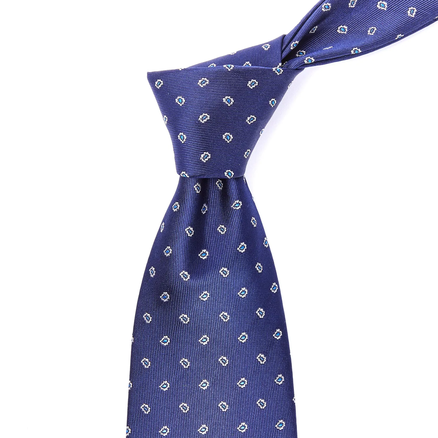 Sovereign Grade Navy Micro Paisley Jacquard Tie, 150 cm