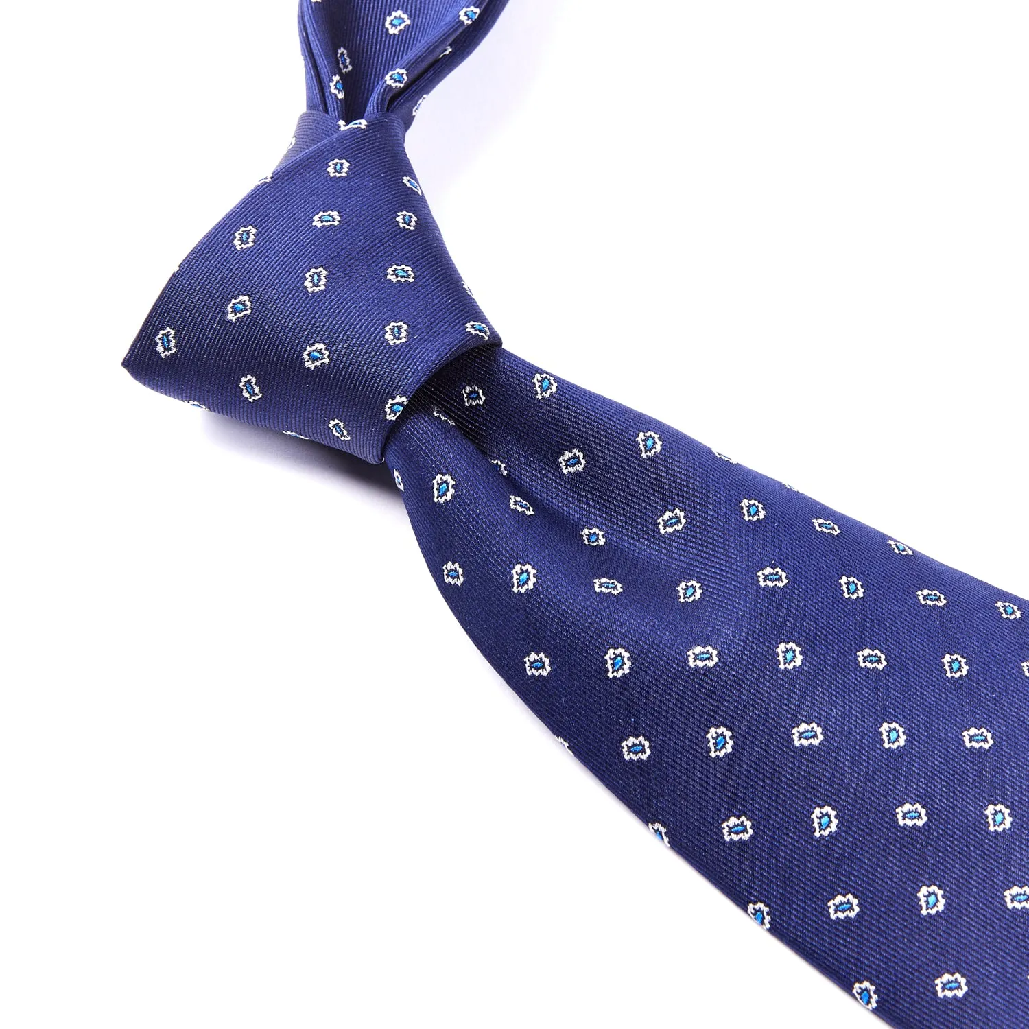 Sovereign Grade Navy Micro Paisley Jacquard Tie, 150 cm