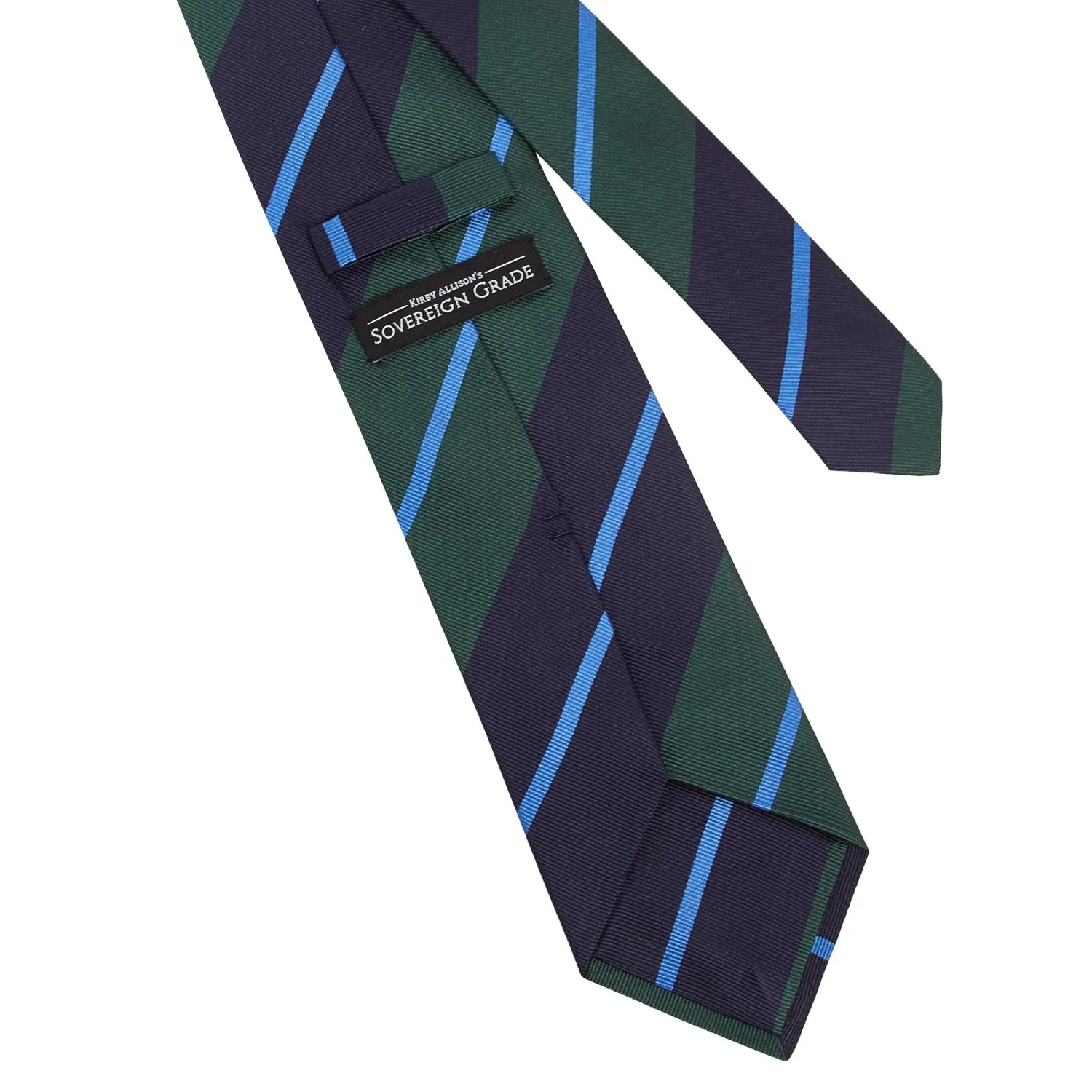 Sovereign Grade Navy/Green Rep Tie