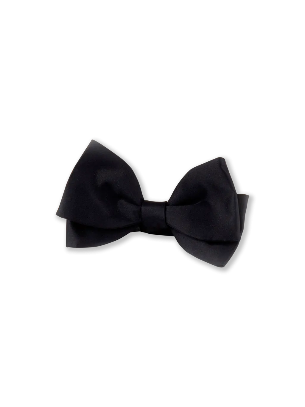 Stenstroms Black Silk Bow Tie, Pre-Tied