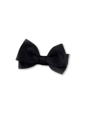 Stenstroms Black Silk Bow Tie, Pre-Tied