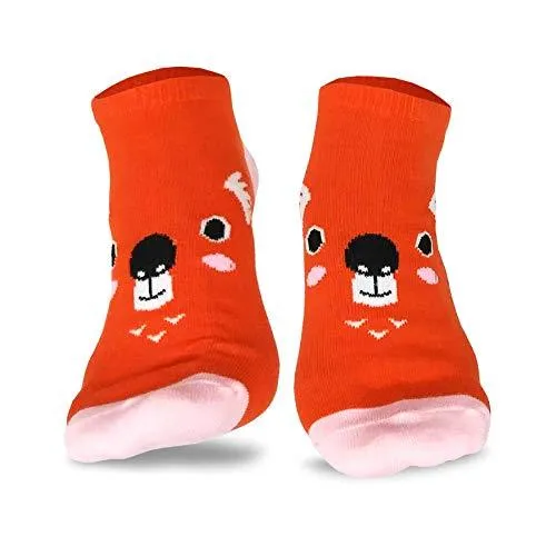 TeeHee Socks Women's Novelty Polyester No Show Animal 6-Pack (N2004)