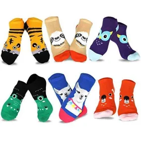 TeeHee Socks Women's Novelty Polyester No Show Animal 6-Pack (N2004)