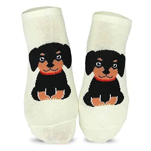 TeeHee Socks Women's Novelty Polyester No Show Pet 6-Pack (N2003)