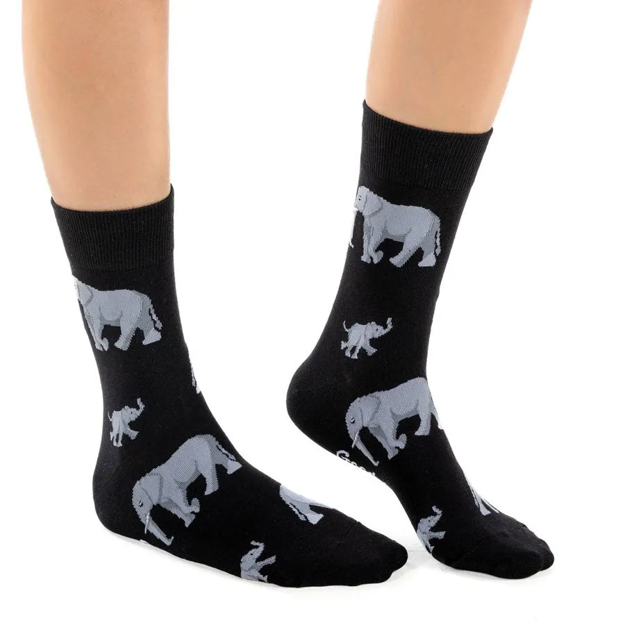 Unisex Elephant Family Socks