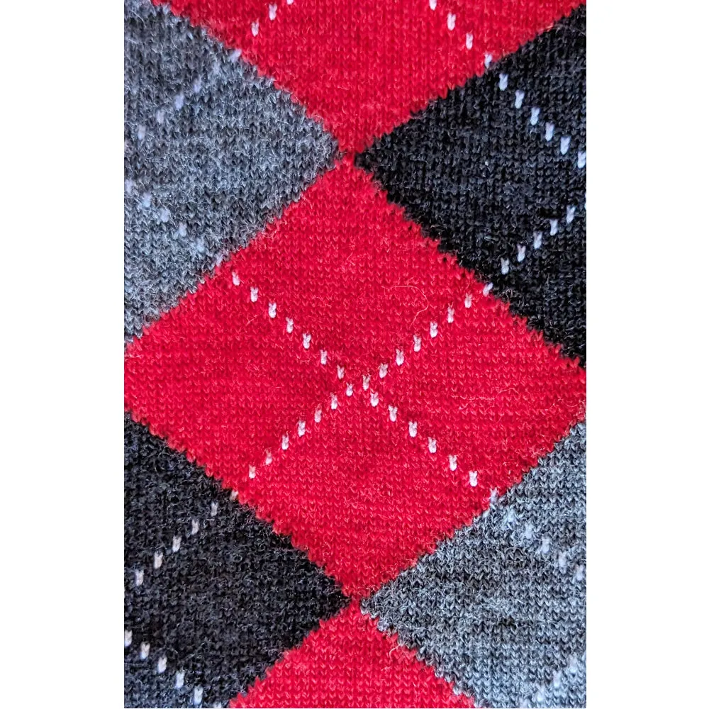 Viyella - Made in England Mens Poppy Argyle Wool - Sock