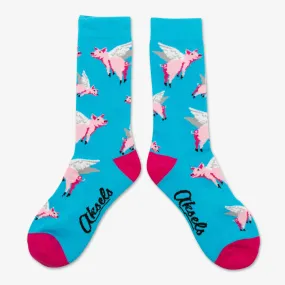 When Pigs Fly Men's & Women's Crew Socks