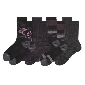 Women's Touch Wear Everyday Office crew socks 4-packs